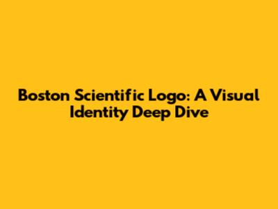 Boston Scientific Logo: A Visual Identity Deep Dive