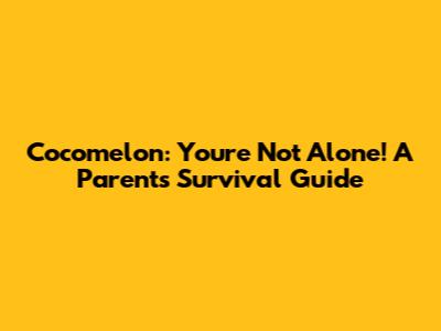 Cocomelon: You're Not Alone! A Parent's Survival Guide