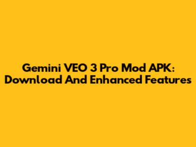 Gemini VEO 3 Pro Mod APK: Download And Enhanced Features