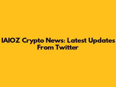 IAIOZ Crypto News: Latest Updates From Twitter