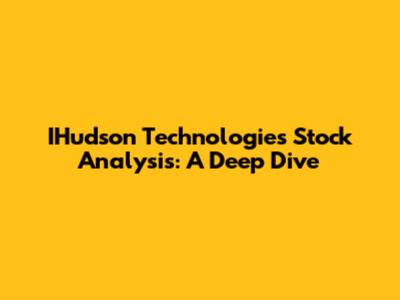 IHudson Technologies Stock Analysis: A Deep Dive