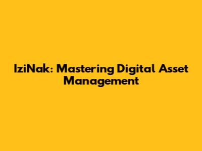 IziNak: Mastering Digital Asset Management