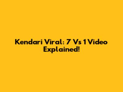 Kendari Viral: 7 Vs 1 Video Explained!