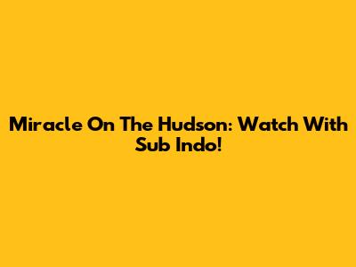 Miracle On The Hudson: Watch With Sub Indo!