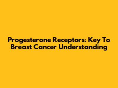 Progesterone Receptors: Key To Breast Cancer Understanding