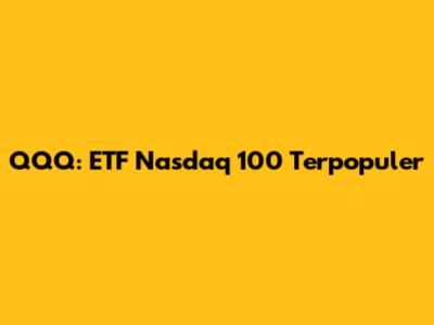 QQQ: ETF Nasdaq 100 Terpopuler