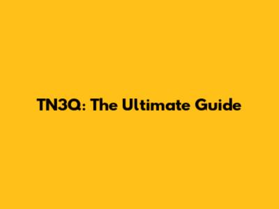 TN3Q: The Ultimate Guide