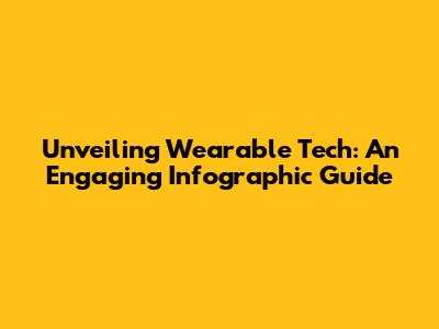 Unveiling Wearable Tech: An Engaging Infographic Guide